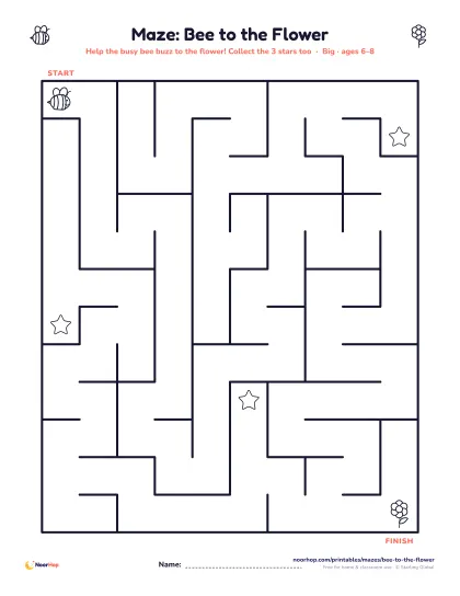 Bee to the flower maze — page 2