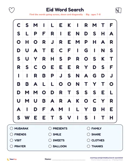 Eid word search — page 2