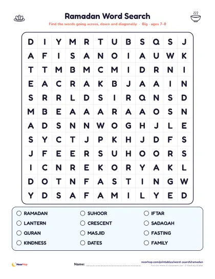 Ramadan word search — page 2